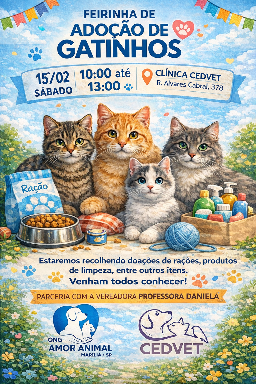 🐾 Feirinha de Adoção – Amor que Transforma Vidas 🐾